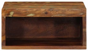 Armário de TV para parede 40x30x19 cm madeira recuperada maciça
