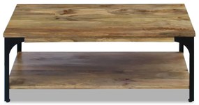Mesa de centro, madeira de mangueira 100x60x38 cm
