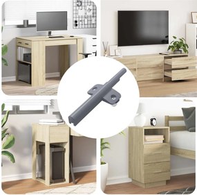vidaXL Amortecedor de Fechamento Suave 1161 pcs Cinzeto PP