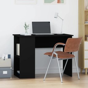 823025 vidaXL Secretária 100x55x75 cm derivados de madeira preto
