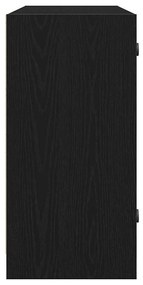 Buffet vidaXL Carvalho Preto 102x37x75,5 cm Madeira Ing.