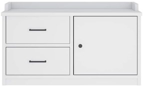 Banco de entrada SANDNES Branco 87x40x50 cm pinho maciço