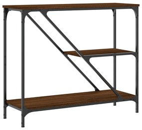 Mesa consola 88,5x30x75 cm derivados madeira carvalho castanho