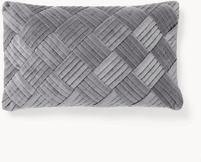 Capa de almofada em veludo com padrão estruturado Sina