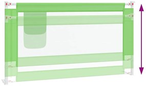Barra de segurança p/ cama infantil tecido 150x25 cm verde