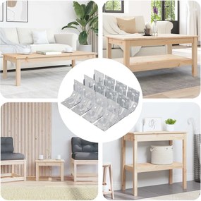 vidaXL Suporte 212 pcs Revestido de zinco 106 x 55 x 1,5mm Aço