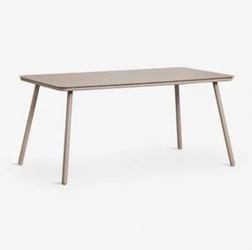 Mesa De Jantar Retangular 160x90 Cm Em Vidro Arhiza Moka Brown - Sklum