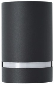 Candeeiros de parede exterior 2 pcs 35 W semicilíndrico preto