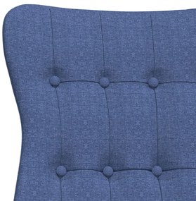 Cadeira de descanso tecido azul