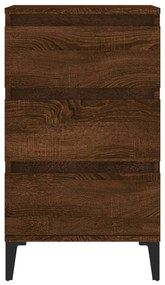 Mesa cabeceira 40x35x70 cm derivados madeira carvalho castanho