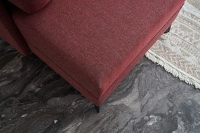 Sofá-Cama de Canto Belen – Vermelho Claret – 300x78x202 cm
