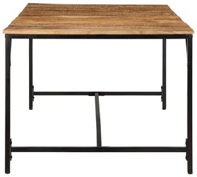 Mesa de jantar 200x100x75 cm madeira de mangueira maciça áspera