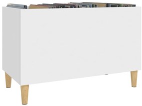 Armário para discos 74,5x38x48 cm derivados de madeira branco