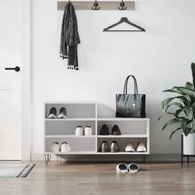 vidaXL Sapateira 102x36x60 cm derivados de madeira branco