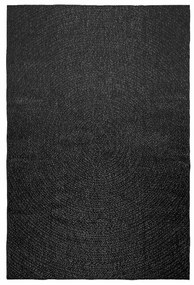 Tapete ZIZUR antracite 160x230 cm aspeto juta interior exterior
