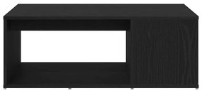 Mesa de Centro Carvalho Preto 90x67x33 cm Madeira de Engenharia