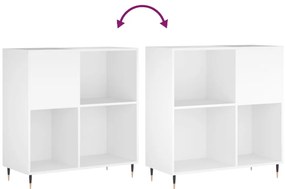 Armário para discos 84,5x38x89 cm derivados de madeira branco
