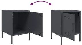 Mesa de cabeceira 36x39x50,5 cm aço antracite
