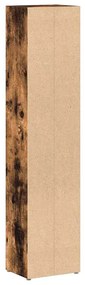 Armários para CDs 2pcs 21x16x93,5 cm derivados madeira fumado