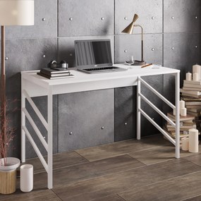 Secretária Tuna – Branco – 120 cm x 75 cm x 60 cm