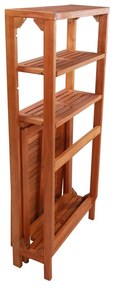 3 pcs conjunto de bistrô dobrável madeira de acácia maciça