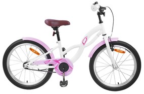 vidaXL Bicicleta Infantil 20 Polegadas para 6-11 Anos Branco