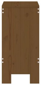 Bancos de bar 2 pcs 40x36x75 cm pinho maciço castanho-mel