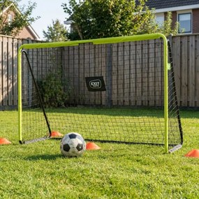 Baliza de futebol em aço Tempo, 240 x 160 cm - verde/preto