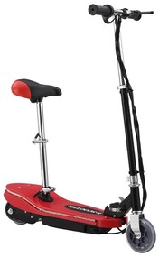 Trotinete para criança com assento e LED 120 W vermelho