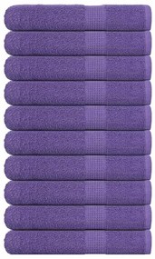 Toalhas 10 pcs 100x200 cm 360 gsm 100% algodão roxo