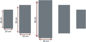 Quadro Decorativo MDF 5PMDF-31 – Multicolor – 110 x 60 cm