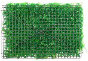 Vedação de folhas de feto artificiais 6 pcs 40x60 cm verde