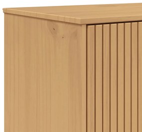 Armário alto OLDEN 85x43x125 cm pinho maciço cinzento/castanho