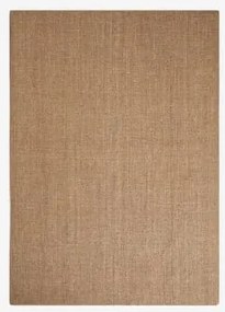 Alfombra Retangular Em Lã E Juta Wamba Castanho Trigo & 300 X 400 Cm - Sklum