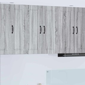 vidaXL Armário de Cozinha com prateleira Cinza Sonoma 60 x 31 x 80 cm