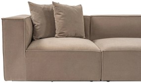 Sofá de Canto Sora – Cappuccino – 350x65x190 cm