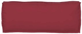 Almofadas para Palete , 2 pcs, Vermelho Vinho, 100 x 40 x 8 cm, Tecido