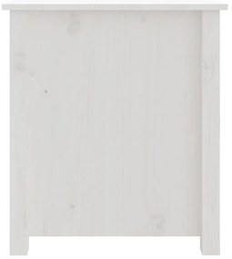 Mesa de centro 71x49x55 cm pinho maciço branco