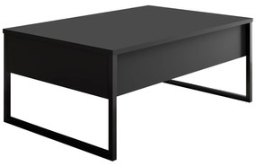 Conjunto de Mobiliário de Sala Luxe Set – Preto Antracite – TV Stand: