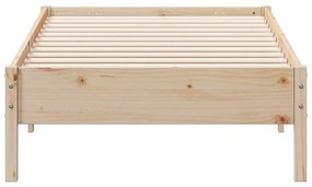 Cama sem colchão 90x200 cm madeira de pinho maciça