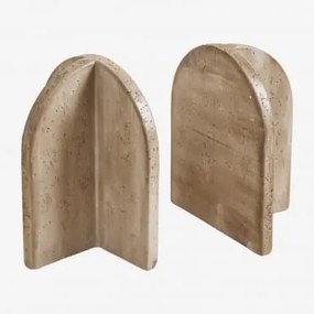 Suporte Para Livros Em Cimento Kirelo Look Travertino - Sklum