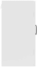 Armário parede de cozinha porta vidro Kalmar branco alto brilho