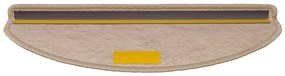 Tapetes escada adesivos aspeto sisal 30pcs 65x21x4cm cor areia