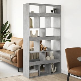 vidaXL Divisória 100x33x187,5 cm derivados de madeira cinzento cimento