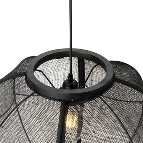 Candeeiro suspenso oriental preto 48 cm - Rob Oriental