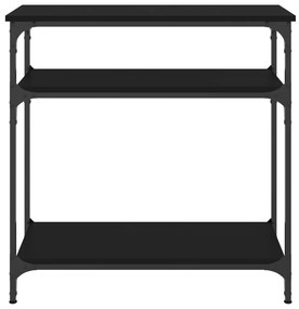 Mesa consola 75x29x75 cm derivados de madeira preto