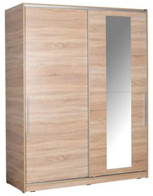 Roupeiro "Luxe" – Carvalho Sonoma – 160 x 207 x 60 cm – Design Moderno