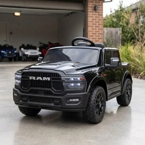 Carrinha Infantil bateria Dodge RAM 12V, Rodas EVA preto