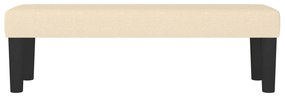 Banco 100x30x30 cm tecido cor creme