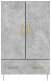 Aparador alto 69,5x31x115 cm derivados de madeira cinza-cimento